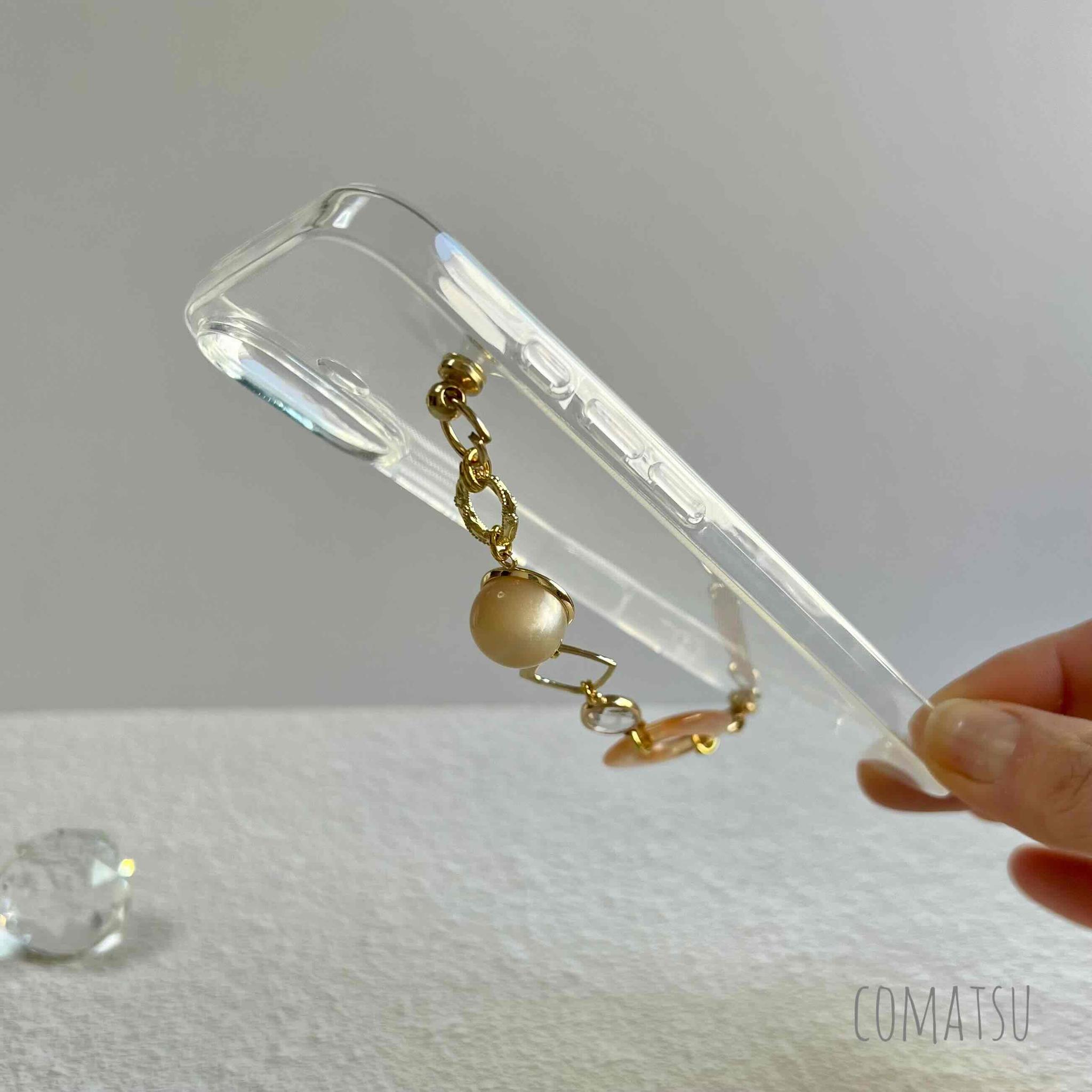 ふんわりColor ハンドホルダースマホケース デザインCharmストラップカバー | 4枚目